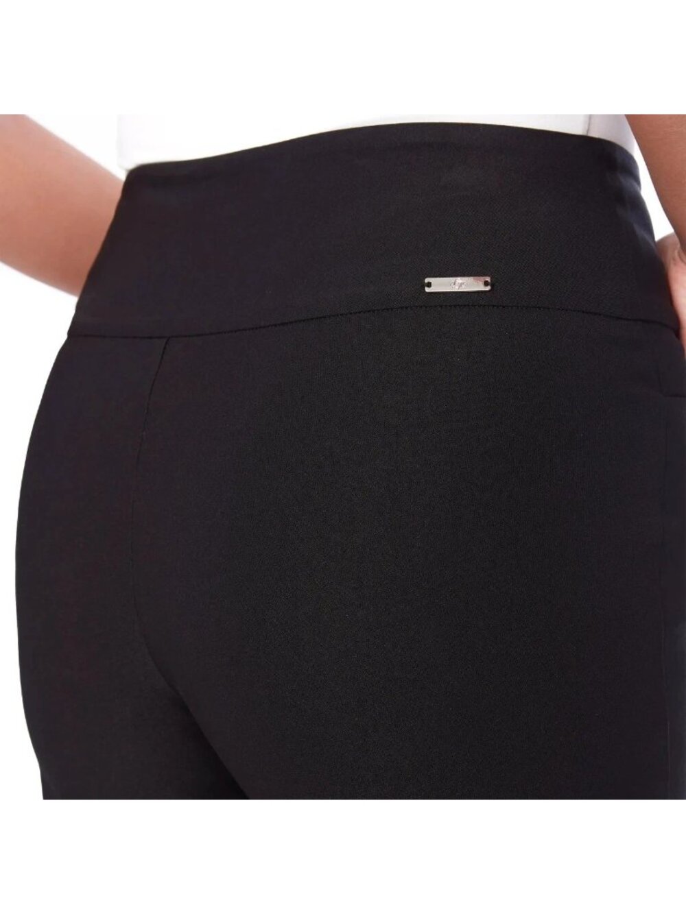 NWT S.C. & Co. Women’s S Black Tummy Control Wide Leg Crop Pants - Picture 3 of 14